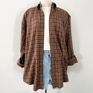 Vintage Shirt - Brown Plaid