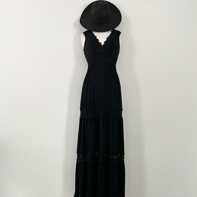 St Tropez Maxi Dress - Black
