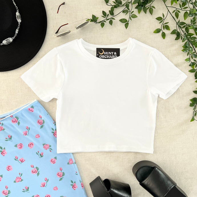 The Ultimate Crop Tee - White