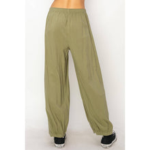 Mid Rise Wide Leg Pants - Moss