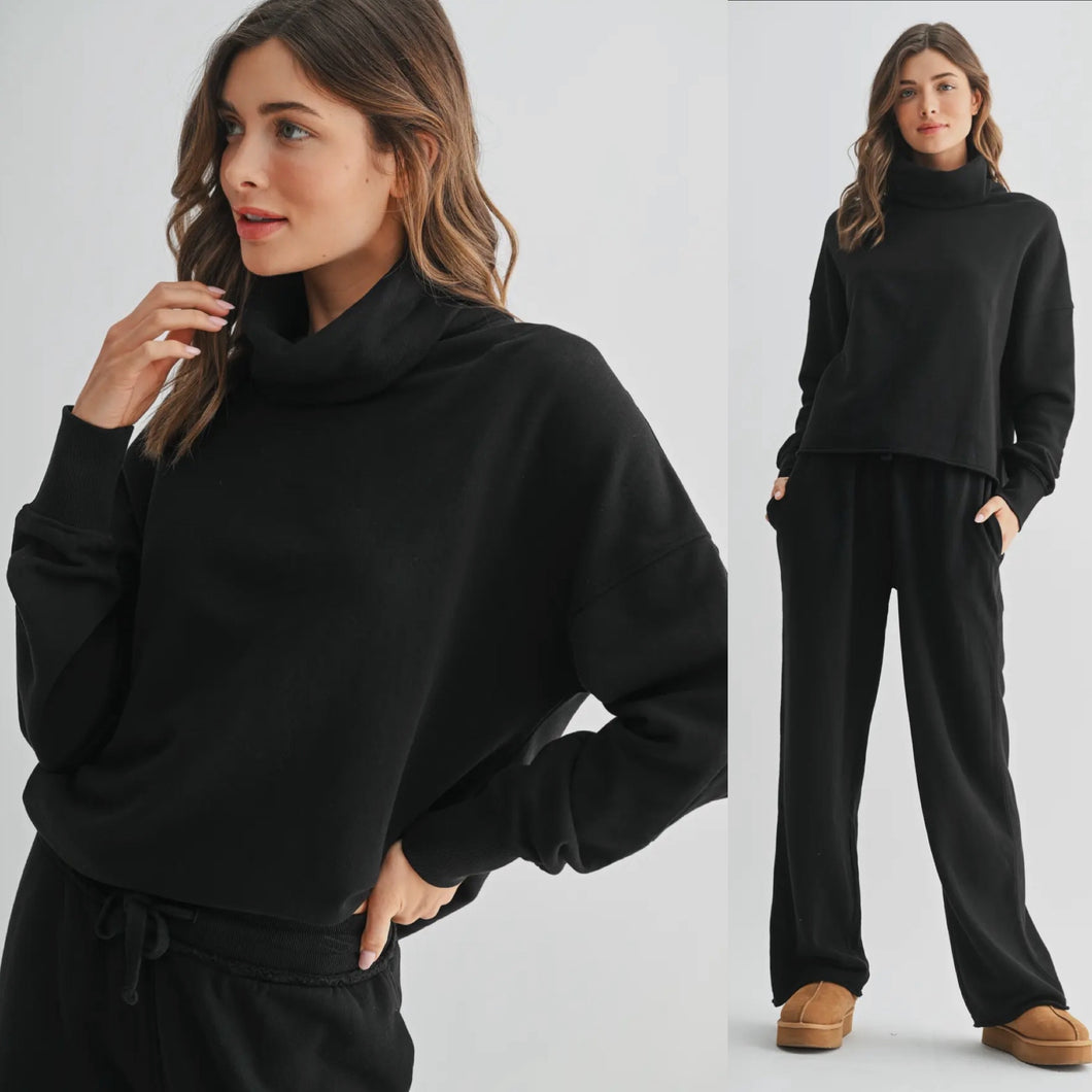 Out the Door Funnel Neck Pullover