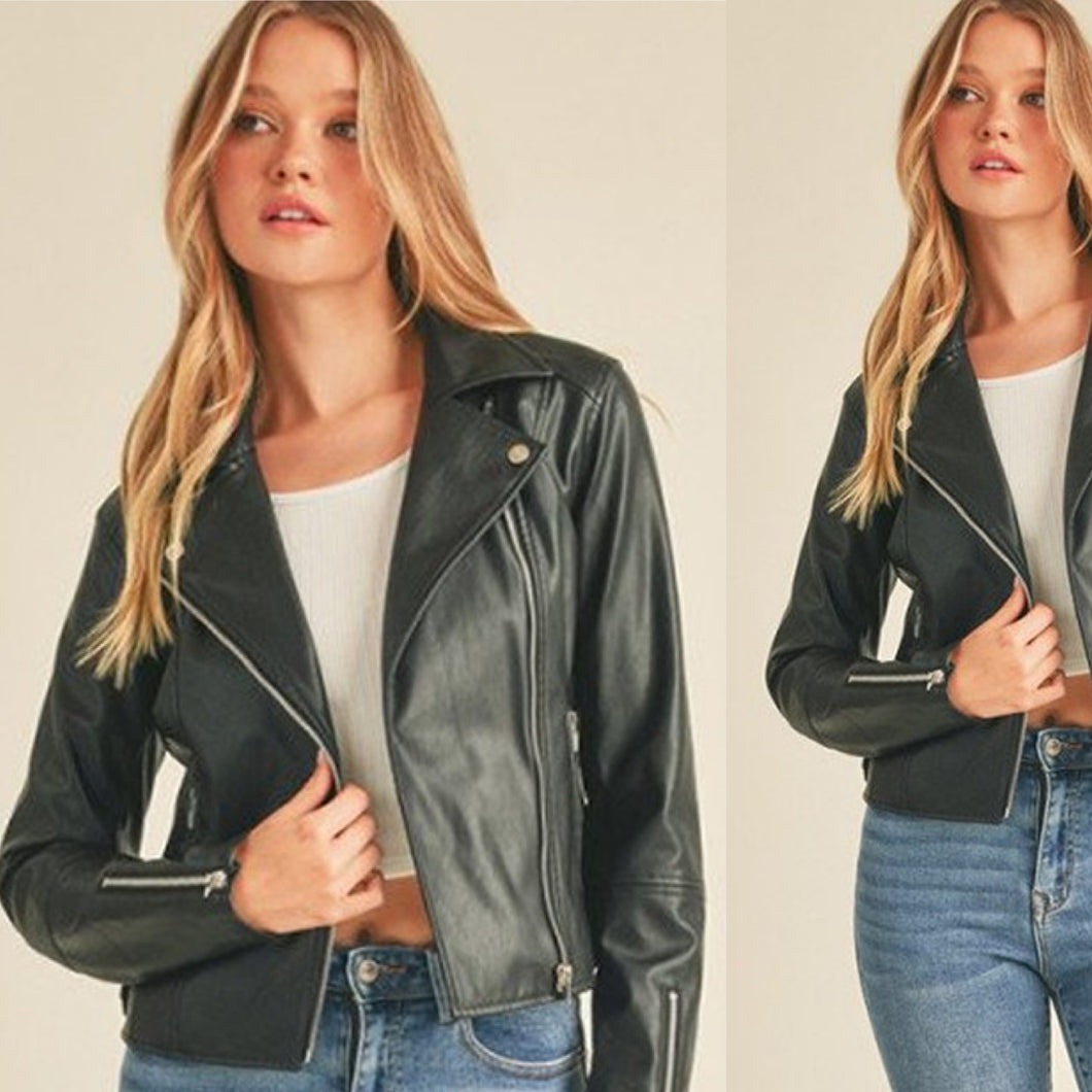 Bad Reputation Vegan Moto Jacket - Black