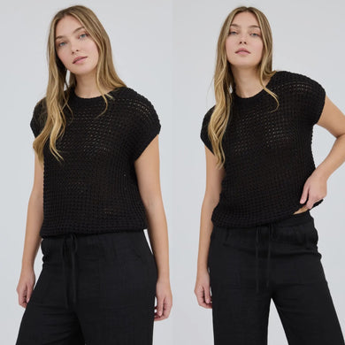 Bedford Knit Top - Black