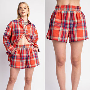 Santa Monica Shorts - Summer Plaid