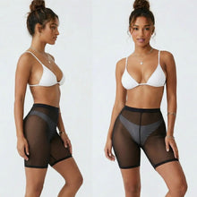 Mesh Biker Shorts - Black