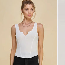 Stagecoach Notch Top - White