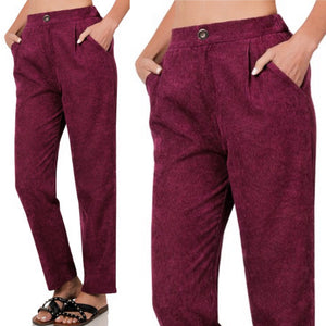 Williamsburg Corduroy Pants - Burgundy