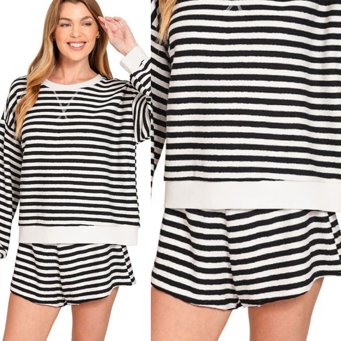 Daydream Stripe Shorts - Black