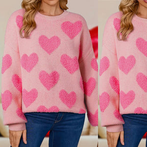 Heart Sweater - Pink