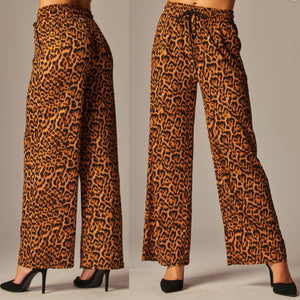 Las Vegas Leg Pants - Leopard