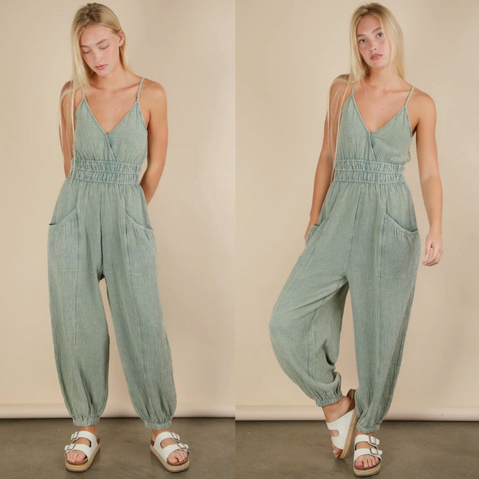 Ludlow Jumpsuit - Burnout Olive
