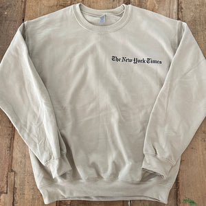 NYT Inspired Pullover - Ecru