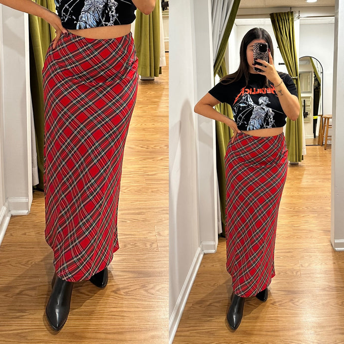 Gilmore Maxi Skirt - Plaid