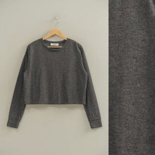 Robertson Crop Lightweight Pullover - Static Black