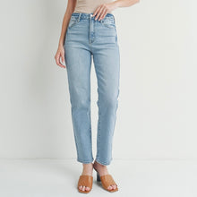 JBD High Rise Straight Leg Jeans - Light Wash