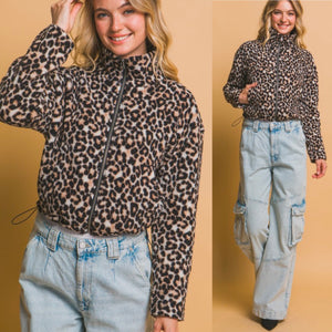 Park Slope Fleece Lined Jacket  - Leopard