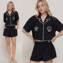Seashell Top - Black