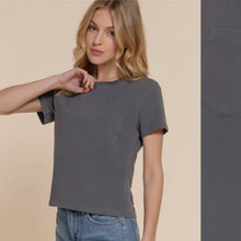 Acid Wash Tee - Washed Black