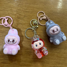 Fuzzy Bubu Keychain - Gray