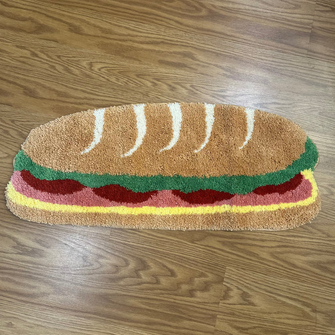 Sub Sandwich Throw Rug