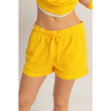 Pigment Dyed Raw Edge Detail Shorts