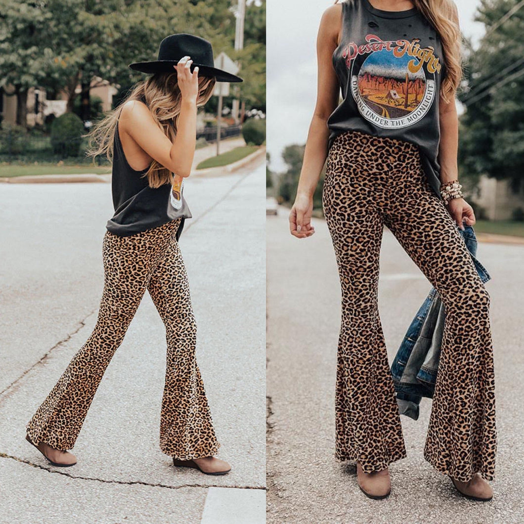 Joplin Bell Bottoms - Leopard