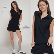 Lara Collared Top - Black