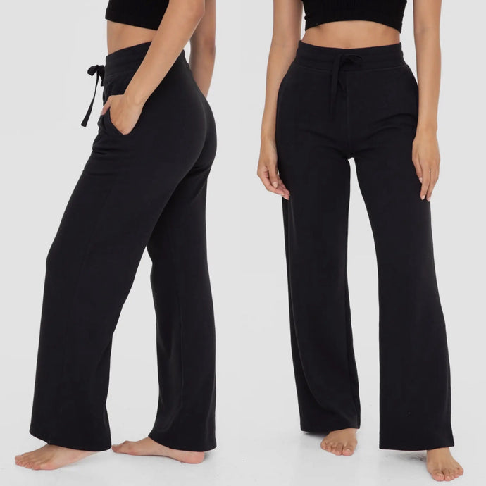 French Terry Sweatpants - Black