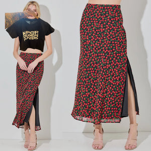 Cherries Maxi Skirt