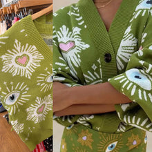 Third Eye Heart Sweater - Green