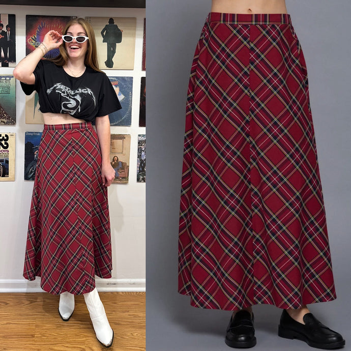 Hallmark Plaid Maxi Skirt