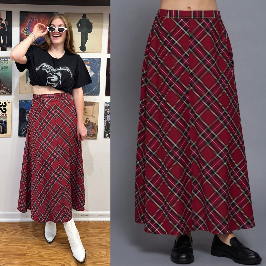 Hallmark Plaid Maxi Skirt