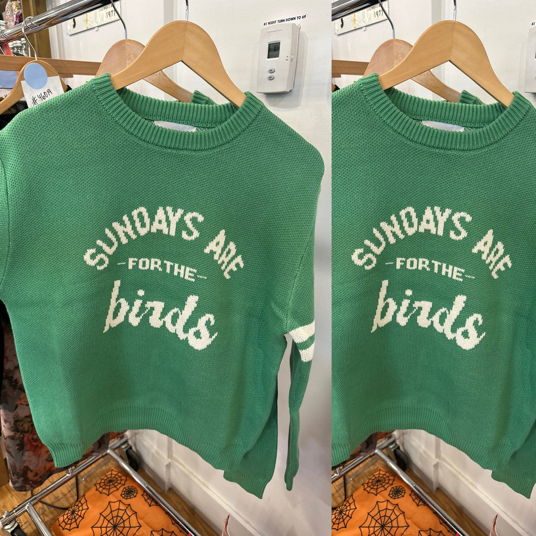 Sunday are For the Birds Sweater - Green