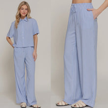Coastal Straight Leg Pants - Blue/White Stripe