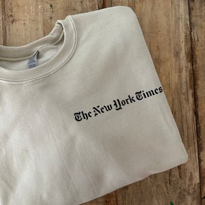 NYT Inspired Pullover - Ecru