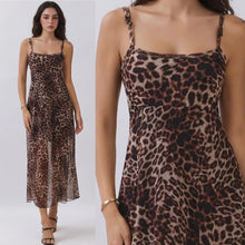 Bowery Stretch Midi Dress - Leopard