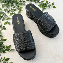 Espadrille Platform Sandals - Black