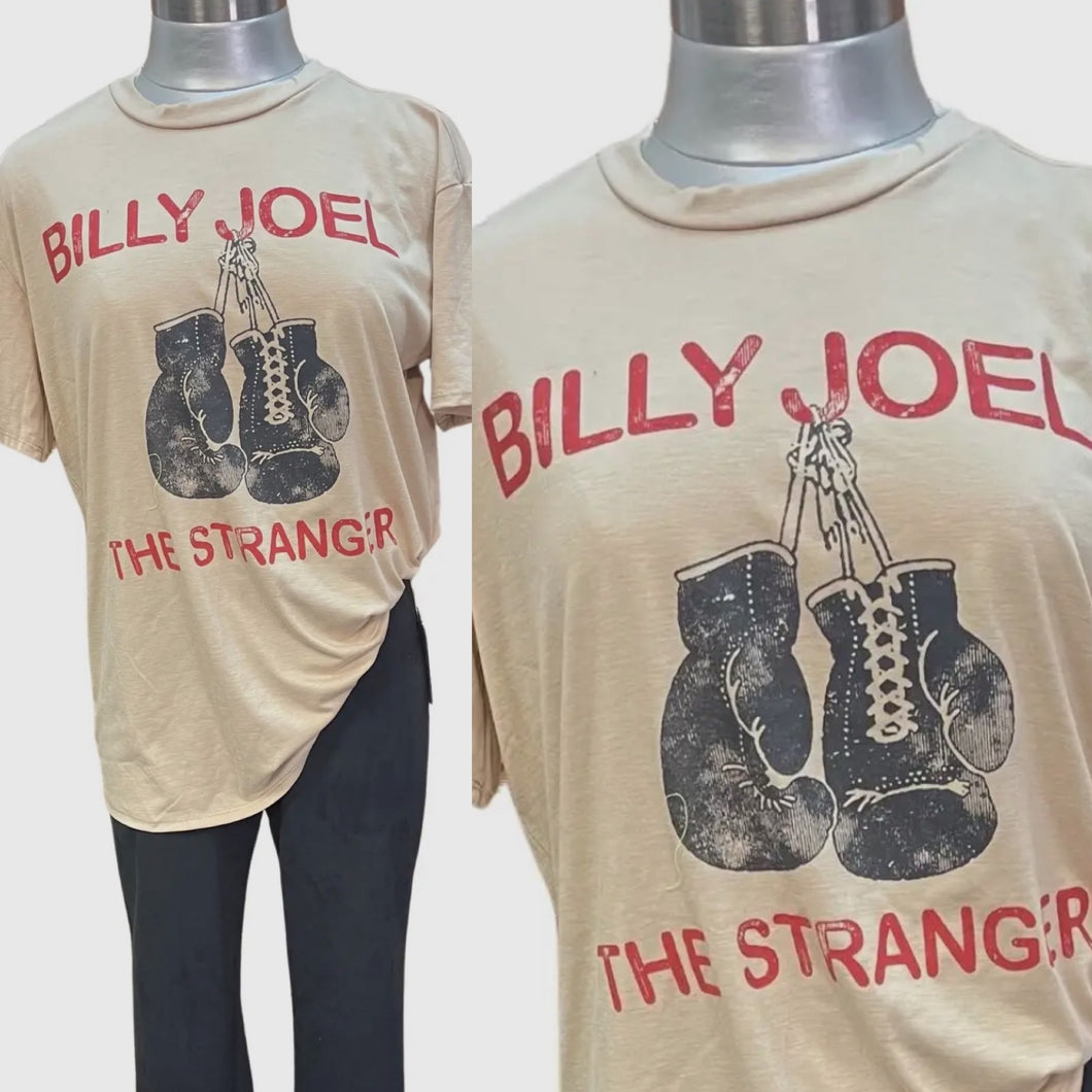 Billy Joel Fighter Super Soft Tee - Taupe