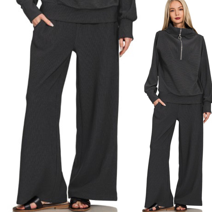 Orchard Wide Leg Pants - Black