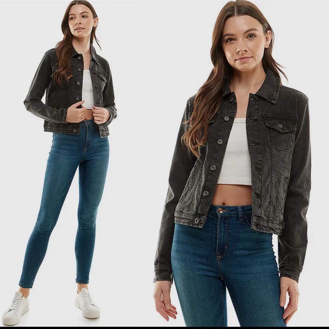 Classic Denim Jacket - Vintage Black