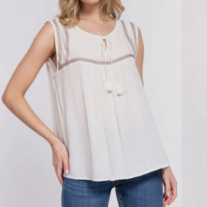 Tulum Tank - Off White