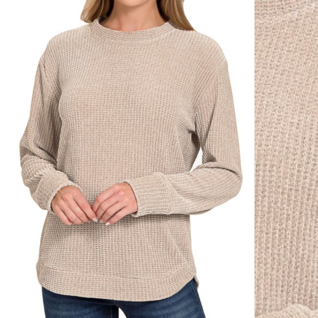 Champagne Chenille Sweater