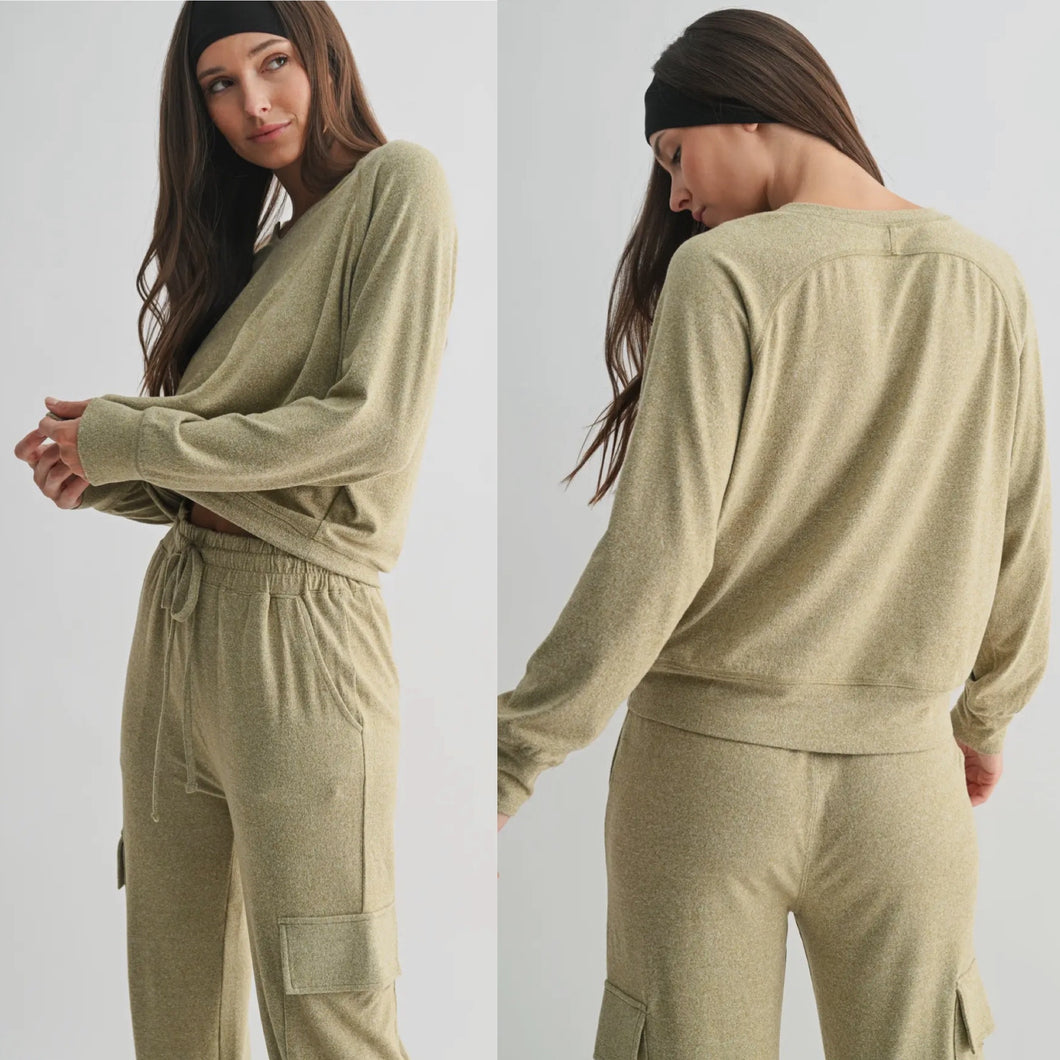 Cloud Soft Lux Pullover - Moss