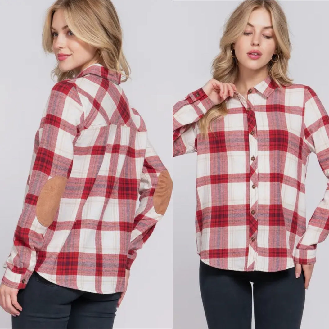 Country Store Plaid Shirt - Red