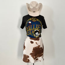 Nashville Satin Mini Skirt - Cow Print