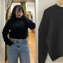 Classic Crop Sweater - Black