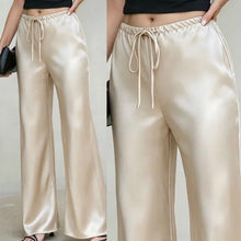 Uptown Satin Pants - Cream