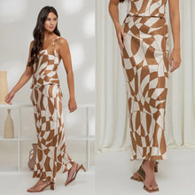 Miro Geometric Midi Skirt