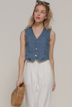 Stretch Denim Vest