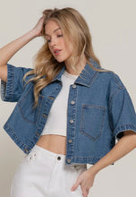 Rebel Short Sleeve Denim Jacket